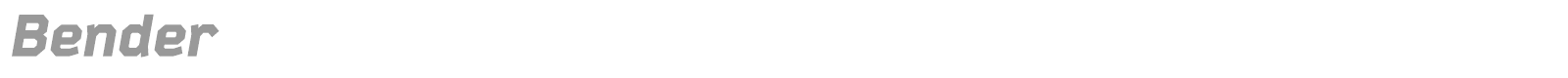 Bender font preview